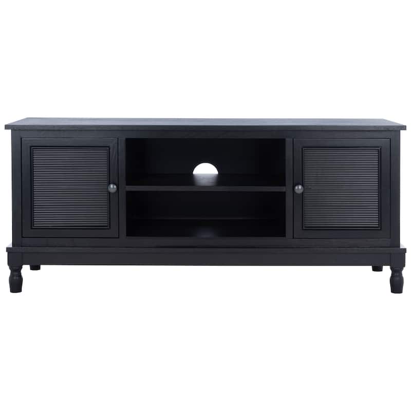 SAFAVIEH Ryder 2 Door 1 Shelf Media Stand - 47" W x 16" D x 20" H - Black