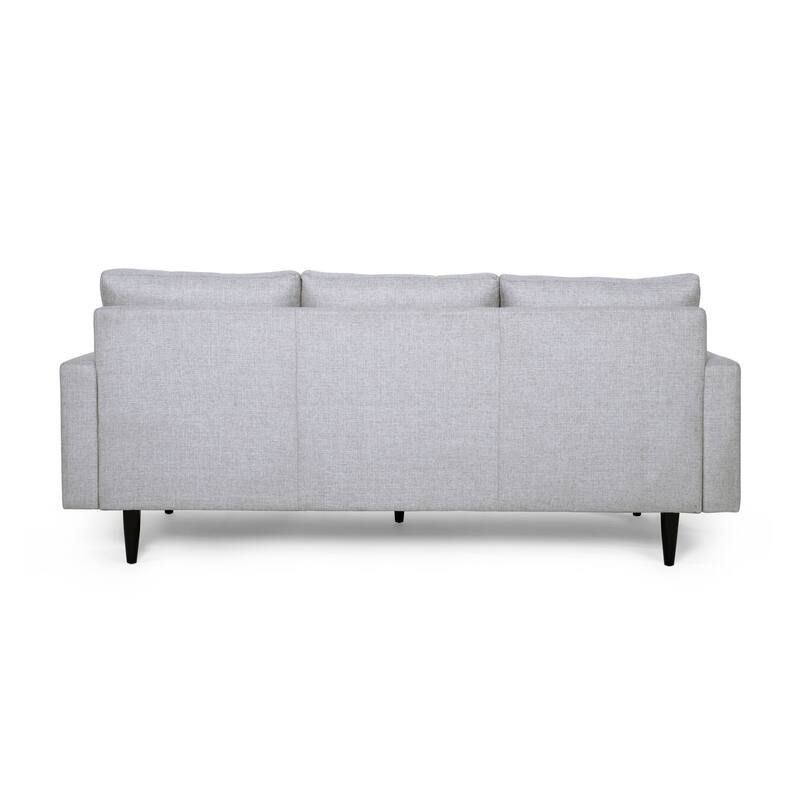 Modern 82.75" Button Tufted 3-seater Sofa with Birch Wood Legs for Living Room