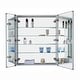 preview thumbnail 12 of 89, Bathroom Medicine Cabinet, Aluminum, Recessed/Surface Mount, Right/Left Hinged, Mirrored Interior