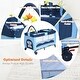 preview thumbnail 9 of 10, Costway Baby Crib Playpen Playard Pack Travel Infant Bassinet Bed