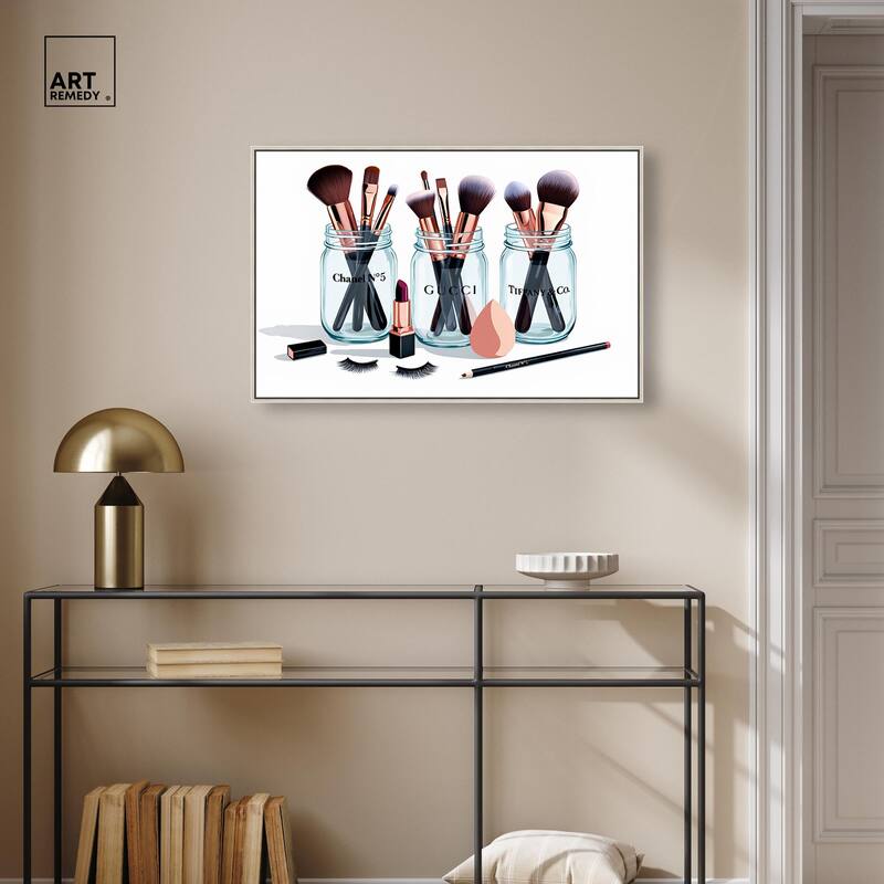 Glamour Glassware Canvas by Art Remedy
