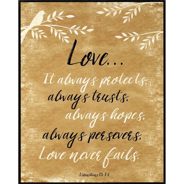 20" Yellow and Black Bible Quote Rectangular Wall Plaque - N/A