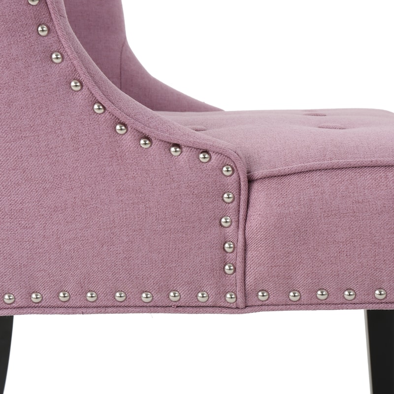 Lavender PUrple 28" Accent Chair with Waffle Stitching