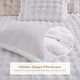 preview thumbnail 4 of 30, 3 Pieces Fluffy Faux Rabbit Fur Comforter Set, Plush Fuzzy Bedding Set for Winter