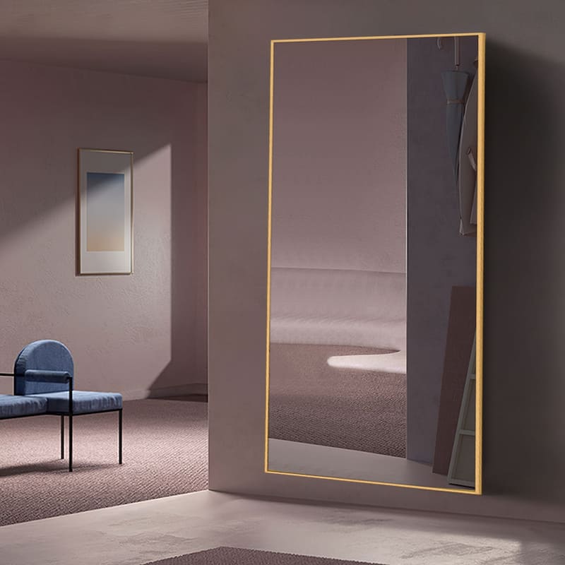 Metal Famed Full Length Bathroom Wall Mirror