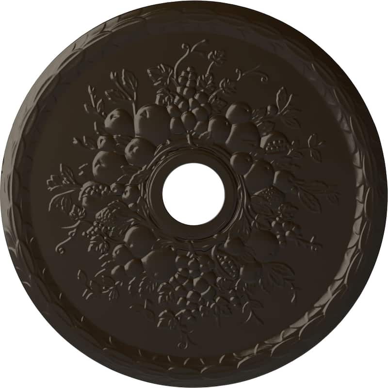 22 5/8"OD x 3 5/8"ID x 5/8"P Grape Ceiling Medallion