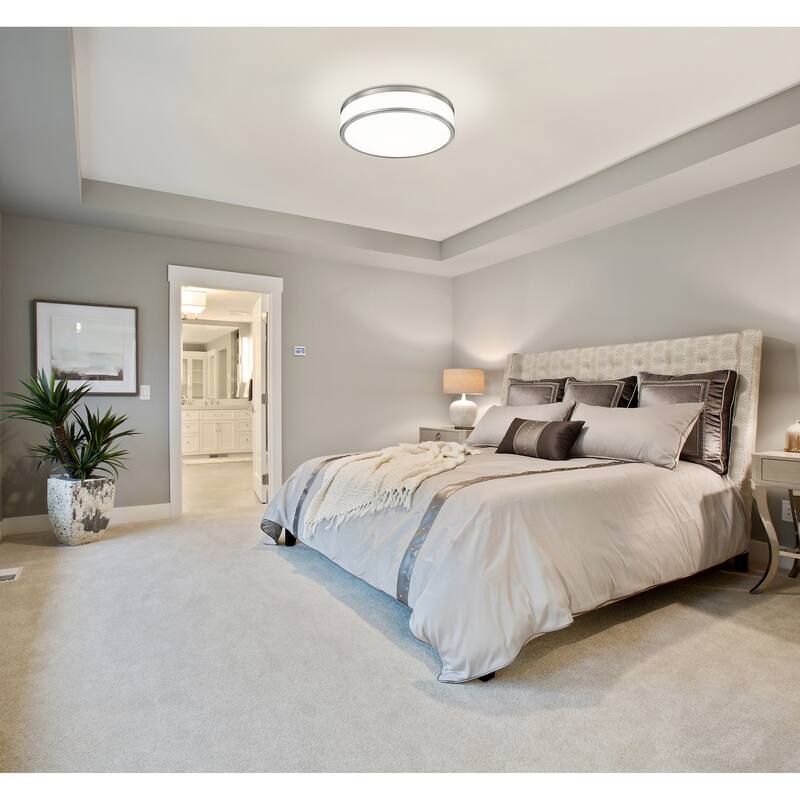 Ballord 1 Light Flush Mount in Brushed Nickel