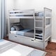 preview thumbnail 23 of 38, Max and Lily Twin Bunk Bed with Storage Drawers Grey