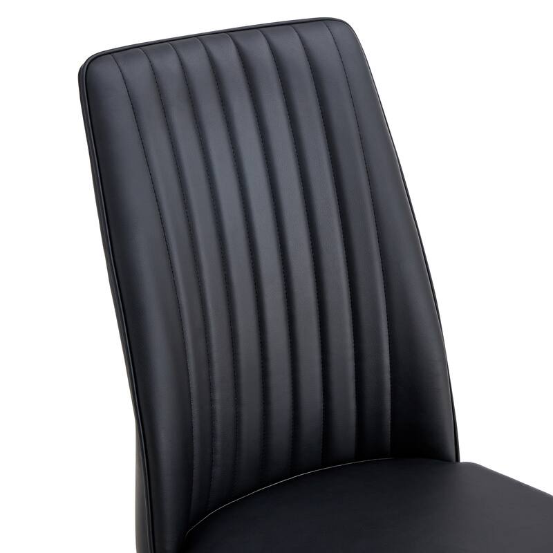 Faux Leather Dining Chairs Set of 6, Side Dining Room/Kitchen Chairs