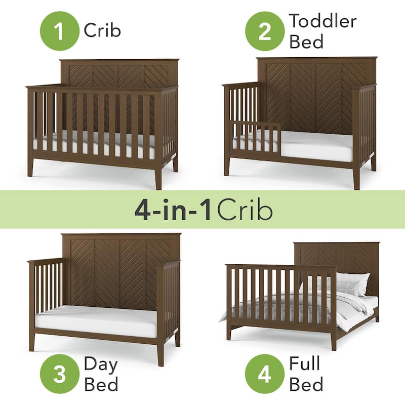 Child Craft Atwood 4-in-1 Convertible Baby Crib - N/A