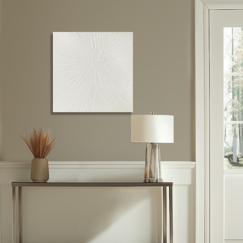Madison Park Signature Sunburst Hand Painted Dimensional Resin Wall Art
