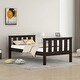 preview thumbnail 9 of 22, Twin Size Classic Design Solid Wood Platform Bed Frame with Headboard and Footboard Espresso