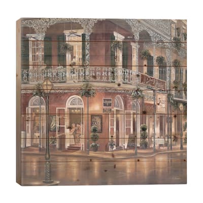 Jazz du Jour Print On Wood by Betsy Brown - Multi-Color