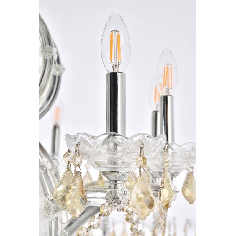 Fleur Illumination Collection Chandelier D:72in H:60in Lt:49 Chrome Finish