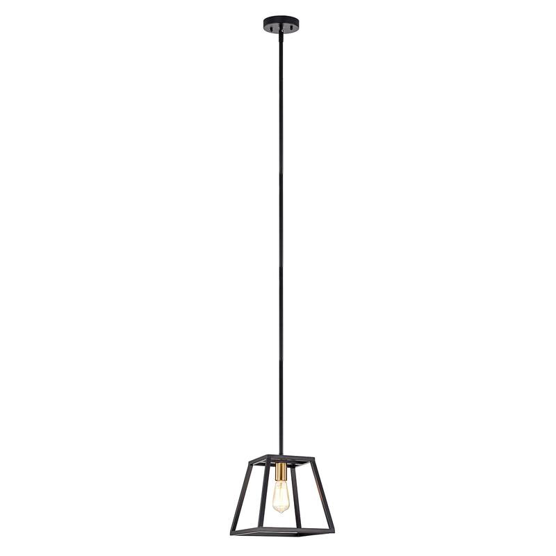 Matte Black 1 Light Dimmable Mini Pendant with 54" Rods - 67*10*10
