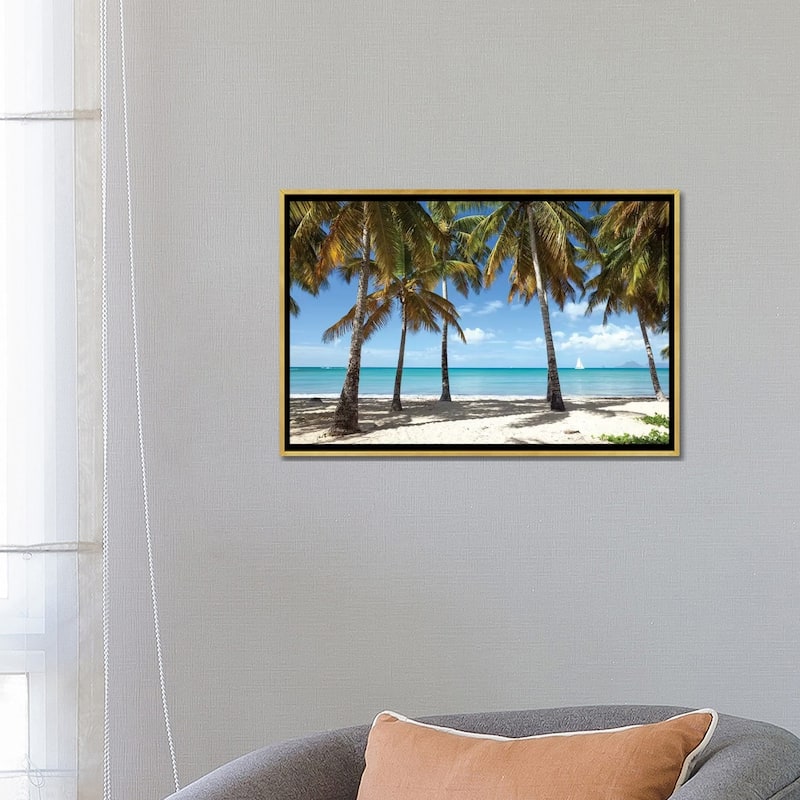 iCanvas "Sail Boat In The Caribbean Sea" by Matteo Colombo Framed Canvas Print