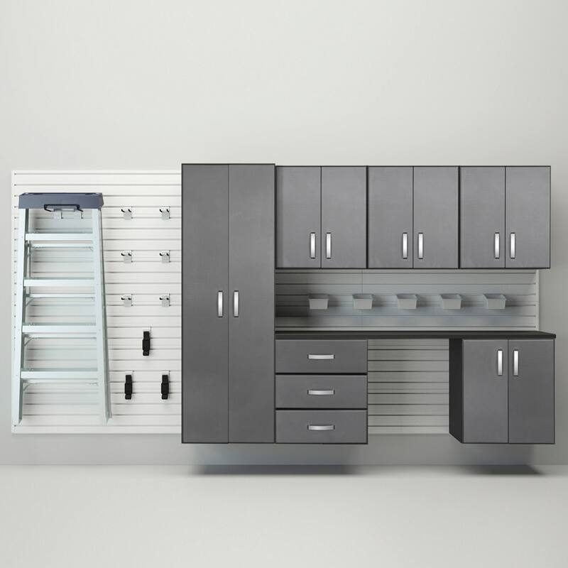 Flow Wall 24 Piece PVC Indoor Deluxe Cabinet Storage Set