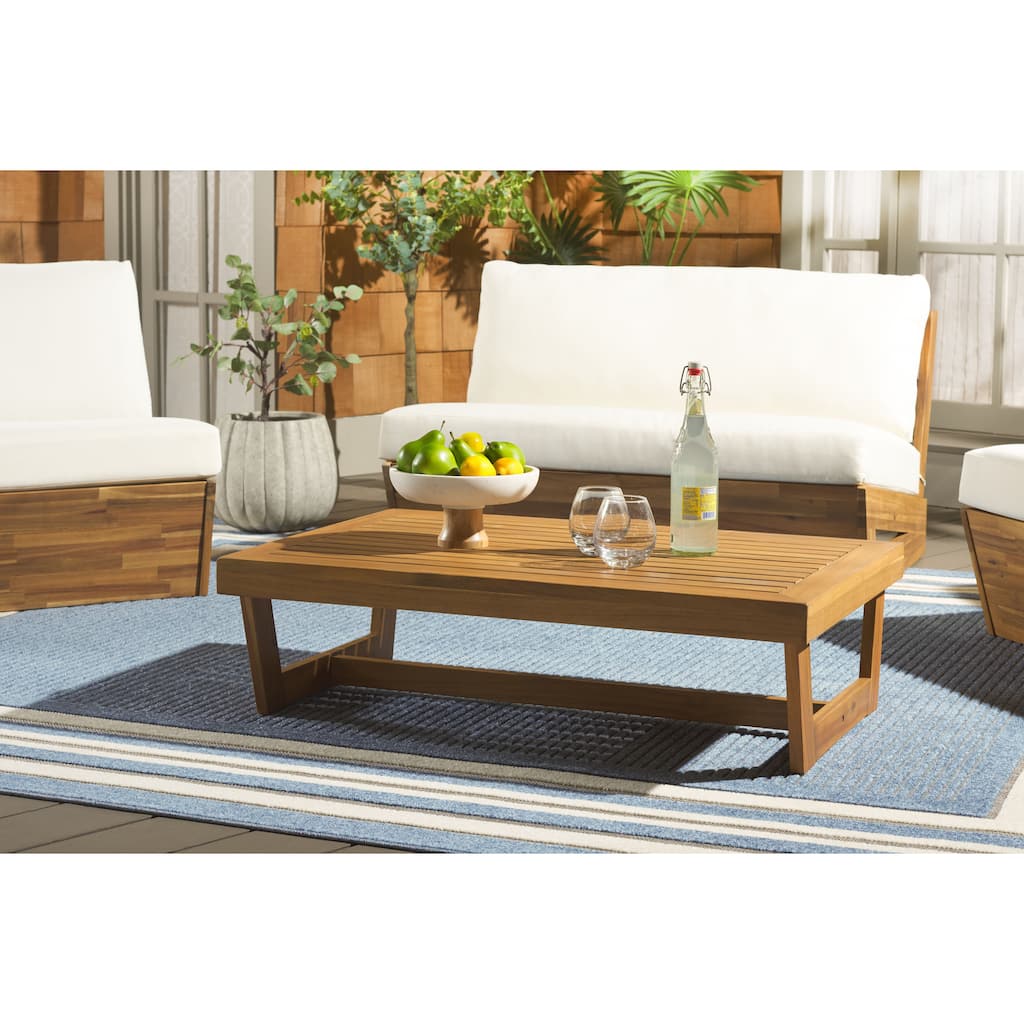 SAFAVIEH Outdoor Patio Furniture Dune Coffee Table - 39"W x 24"D x 11"H