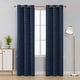 preview thumbnail 6 of 10, Deconovo Foil Print Striped Room Darkening Curtains Set of 2