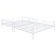 preview thumbnail 16 of 20, Contemporary & Simple Full XL over Queen Metal Bunk Bed with Full-length Guardrails, Save Space or Split Into 2 Beds, Black