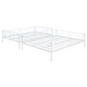 preview thumbnail 6 of 20, Full XL Over Queen Metal Bunk Bed with Ladder & High Guardrail, Heavy-Duty Metal Bunk Bed Dormitory Apartment Iron Frame Bed