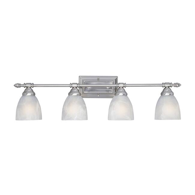 Designers Fountain Four Light Down Lighting 31.25" Wide Bathroom
