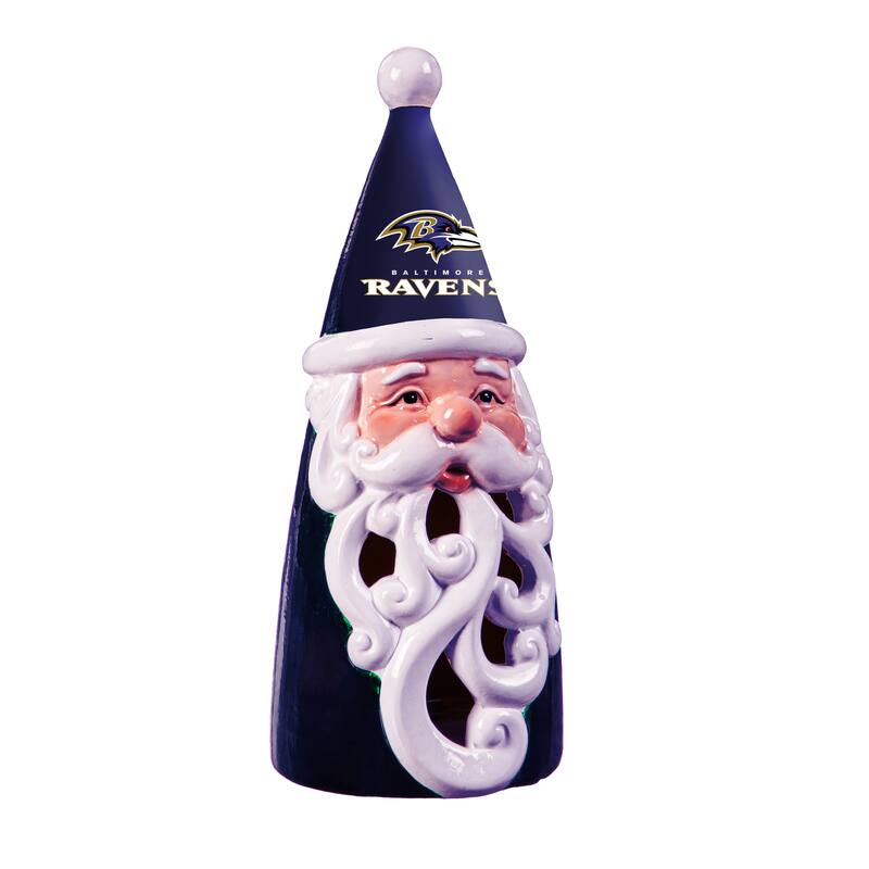 Baltimore Ravens Santa LED Garden Statuary, 8"