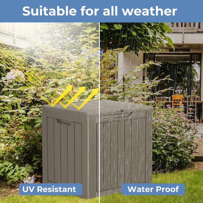 30 Gal. Resin Outdoor Patio Storage Deck Box