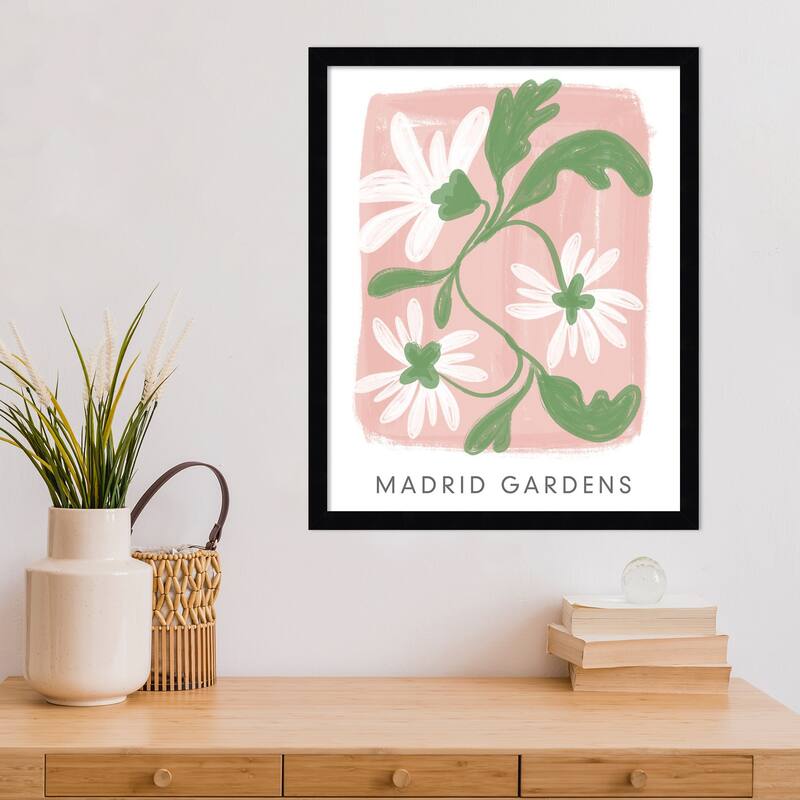 Madrid Gardens by Lucille Price Wood Framed Wall Art Print