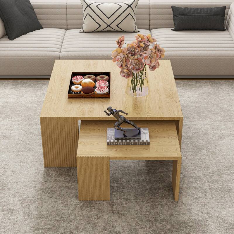 Square Solid Wood Coffee Table