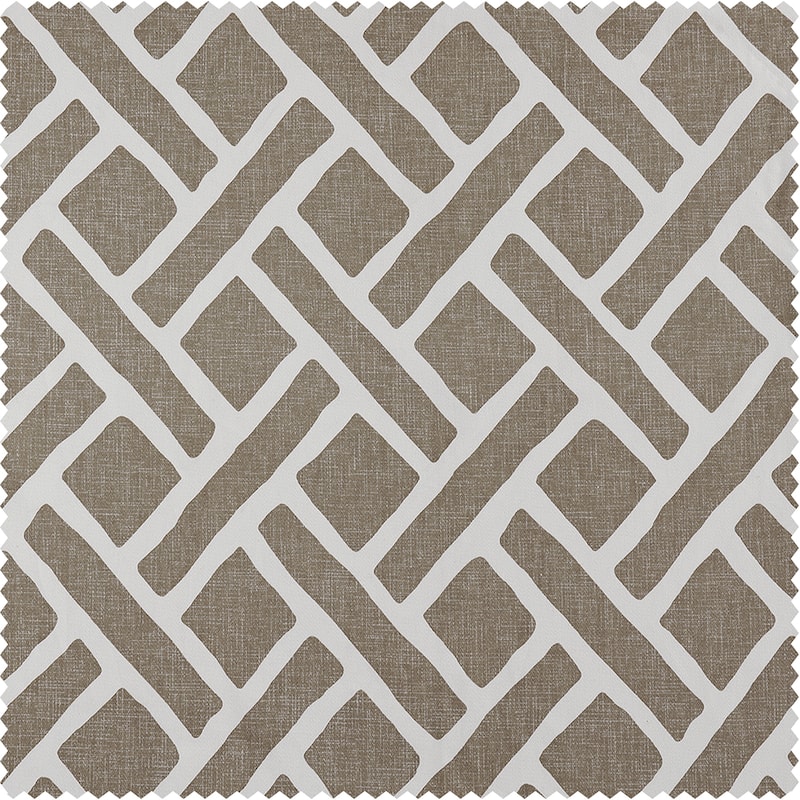 Exclusive Fabrics Martinique Printed Cotton Room Darkening Tie-Up Window Shades - 46 X 63