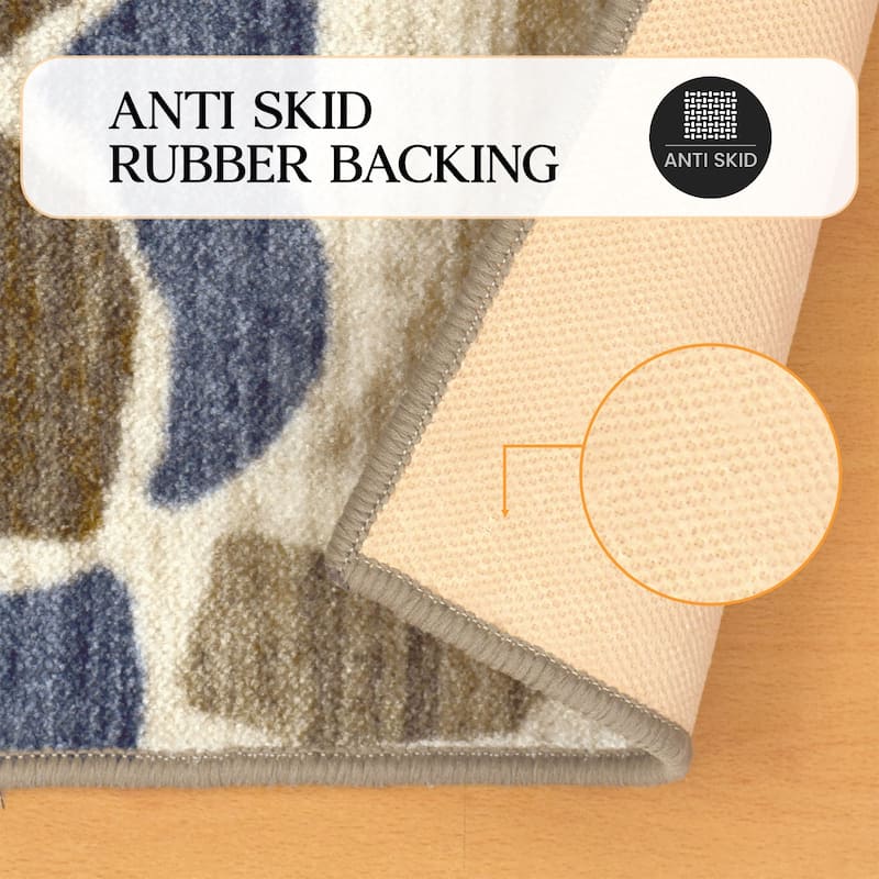 Superior Guzman Printed Non-Slip Indoor Area Rug