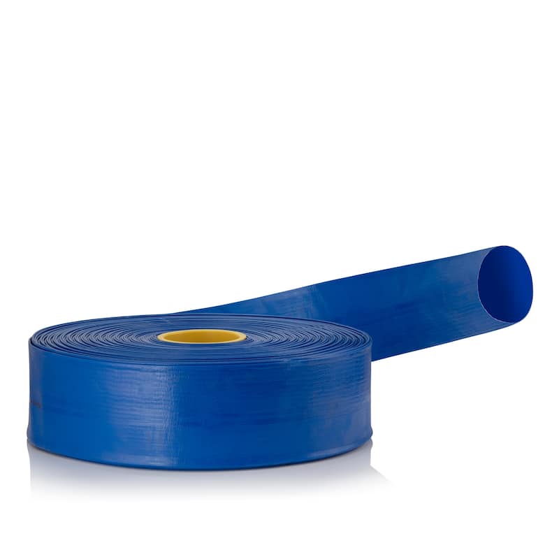 Alpine Corporation 300' PVC Lay-Flat Water Discharge Hose with Inside Diameter - 4" Diameter - Plastic