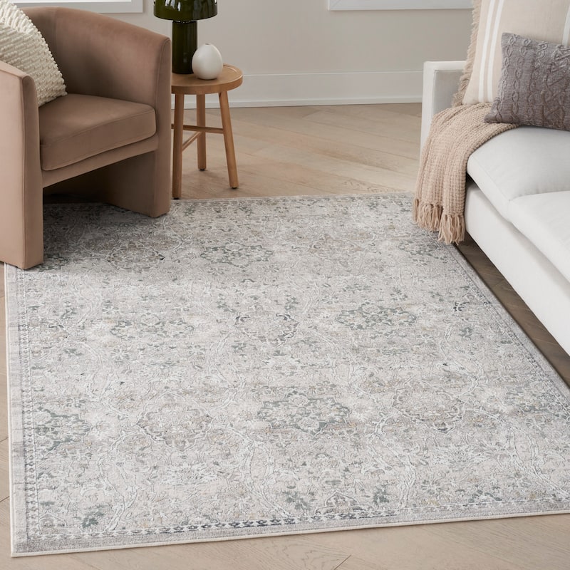 Nourison Distinctive Indoor only Cream / Ivory Persian Area Rug - 7' 10" x 9' 10"