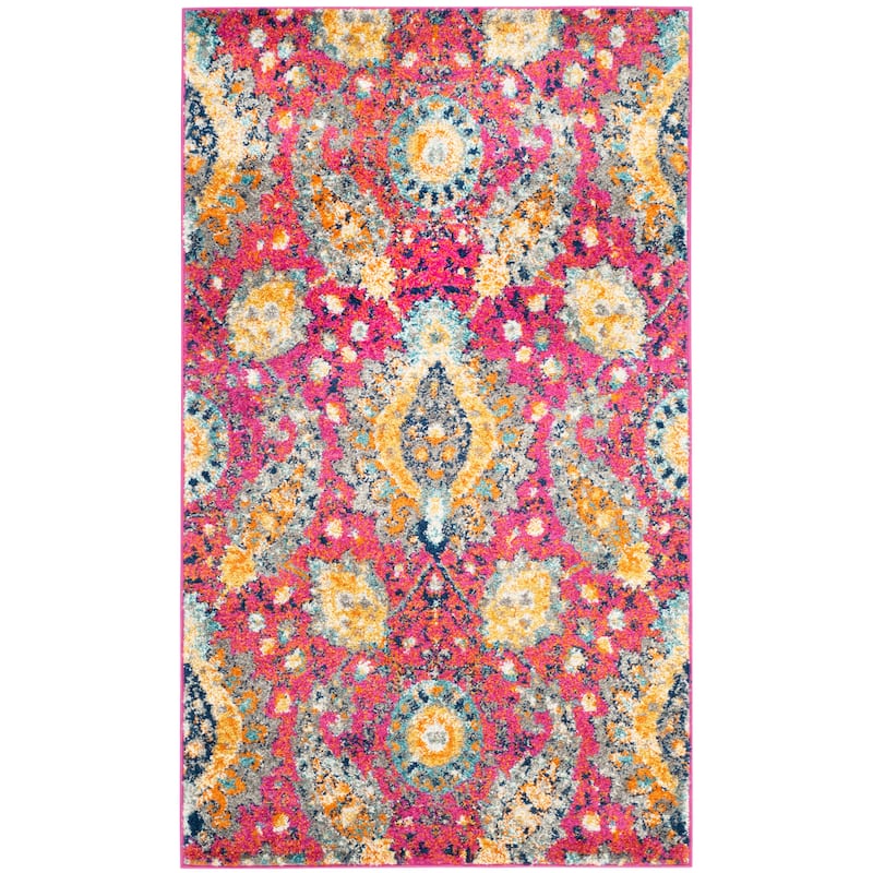 SAFAVIEH Madison Belle Boho Glam Paisley Pattern Area Rug