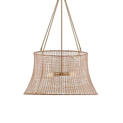 Savoy House 7-6192-4 Longleaf 4 Light 28" Wide Drum Outdoor Chandelier