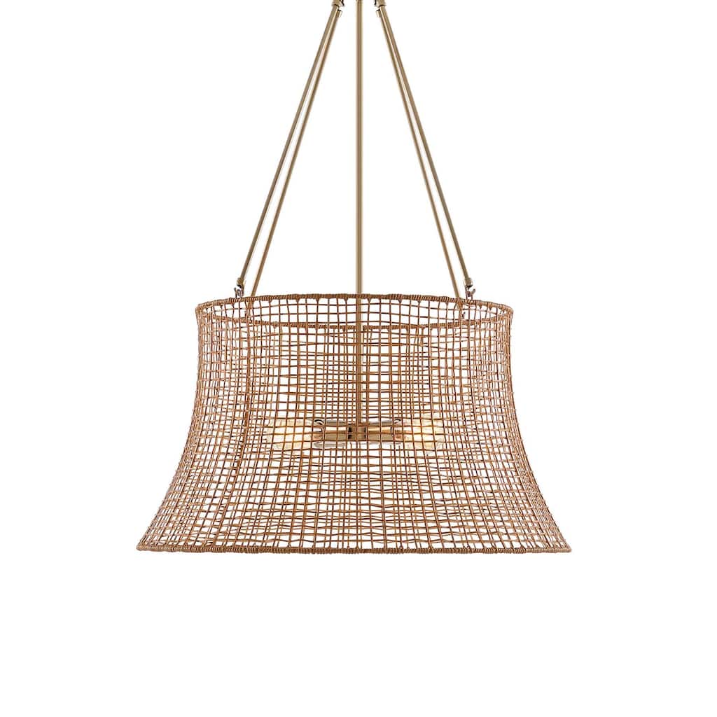Savoy House 7-6192-4 Longleaf 4 Light 28" Wide Drum Outdoor Chandelier