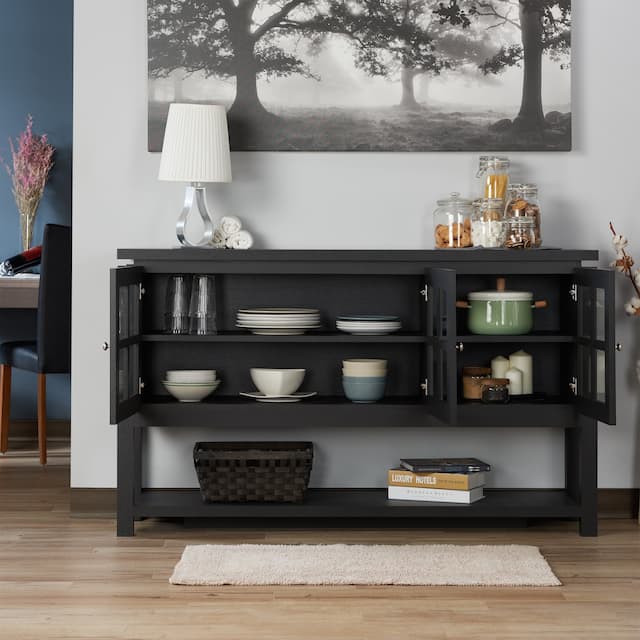 Furniture of America Wins Modern Farmhouse 5shelf Buffet Table