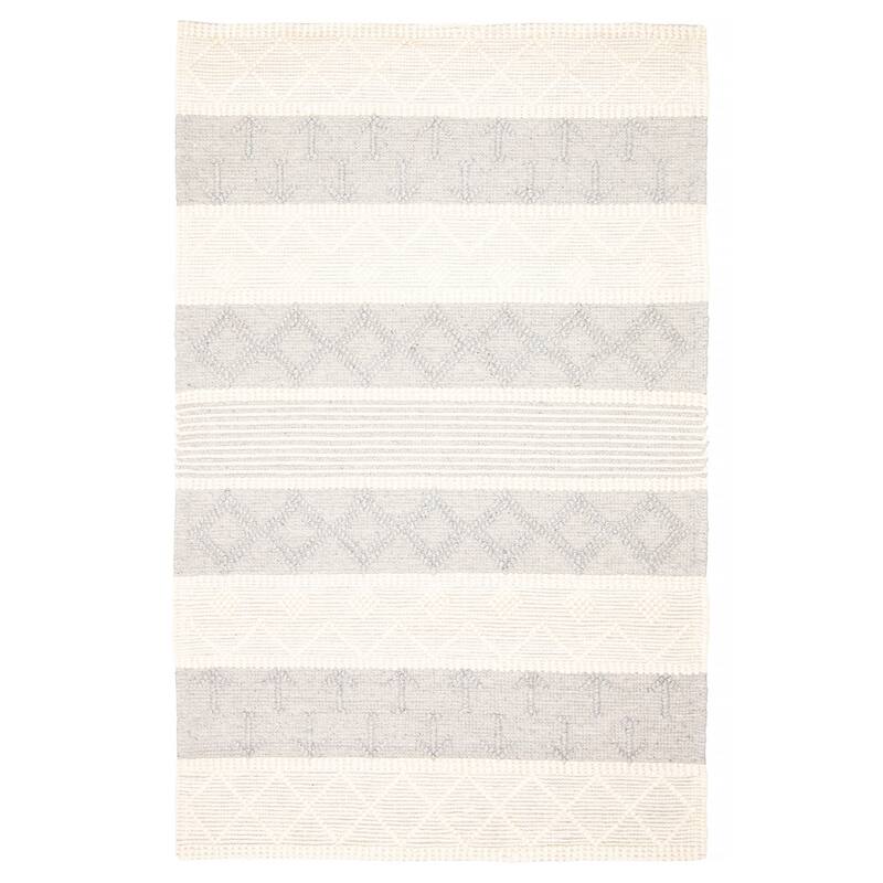 ECARPETGALLERY Braid weave Sienna Cream Wool Rug - 5'11 x 9'3 - Cream - 5'11 x 9'3