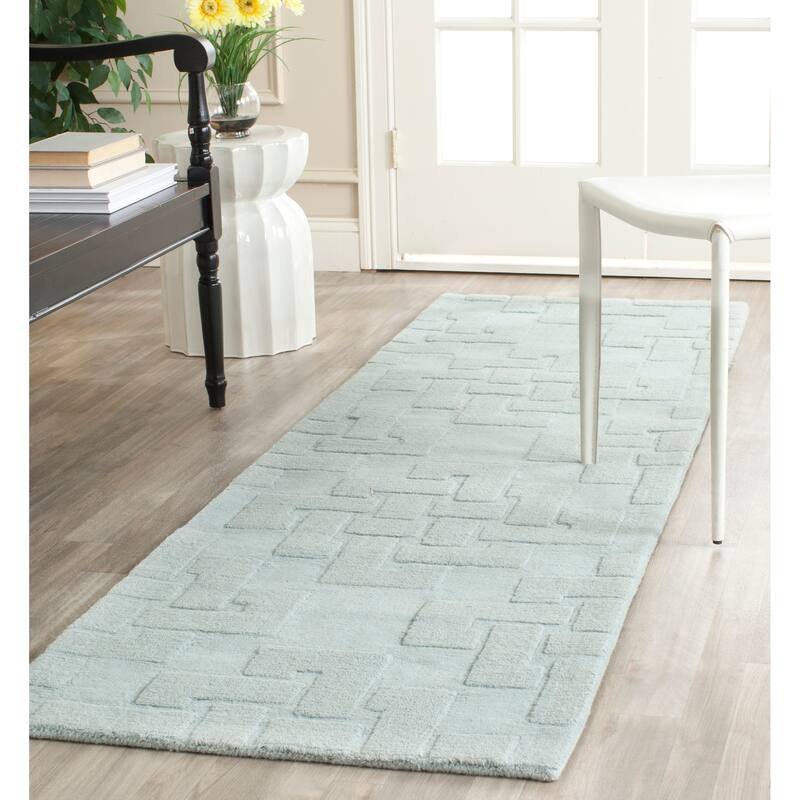 Martha Stewart by SAFAVIEH Knot Wool Rug - 2' 3" x 8' - Waterfall - Runner