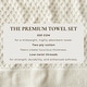 preview thumbnail 102 of 193, Linery & Co. Cotton Diamond Waffle Texture Bath Towels.