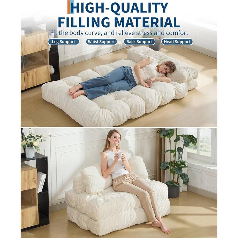 Convertible Sofa Bed, with Pillow