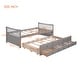 preview thumbnail 8 of 16, Elegant Twin Daybed with Trundle and Storage Drawers - Versatile & Space-Saving