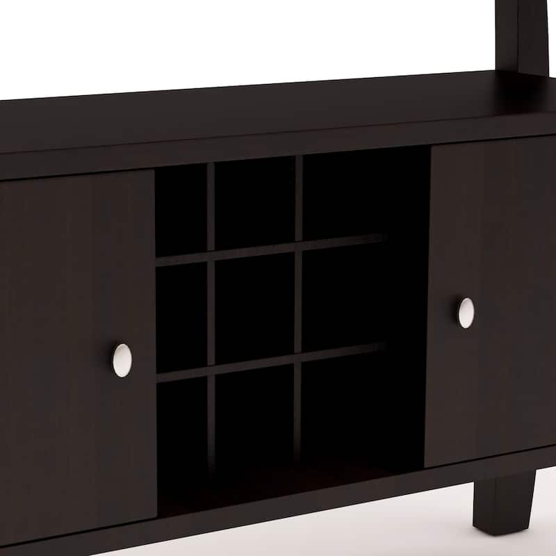 DH BASIC Mod Buffet Table with Shelf and Wine Grid by Denhour