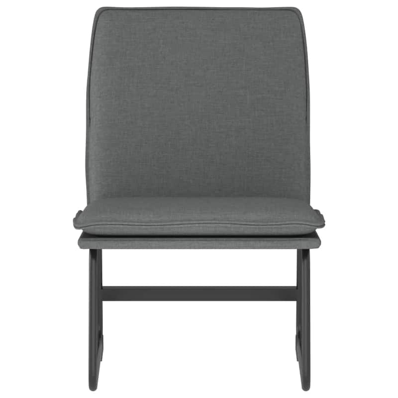 vidaXL Lounge Chair Dark Gray 20.5"x29.5"x29.9" Fabric - 20.5" x 29.5" x 29.9"