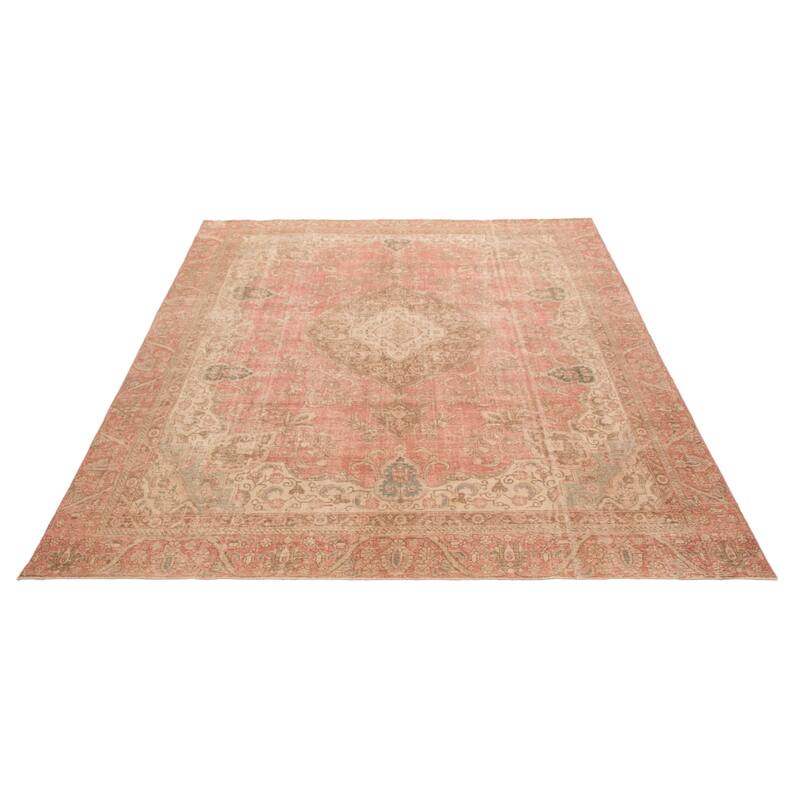 ECARPETGALLERY Hand-knotted Antalya Vintage Dark Copper Wool Rug - 9'6 x 12'0
