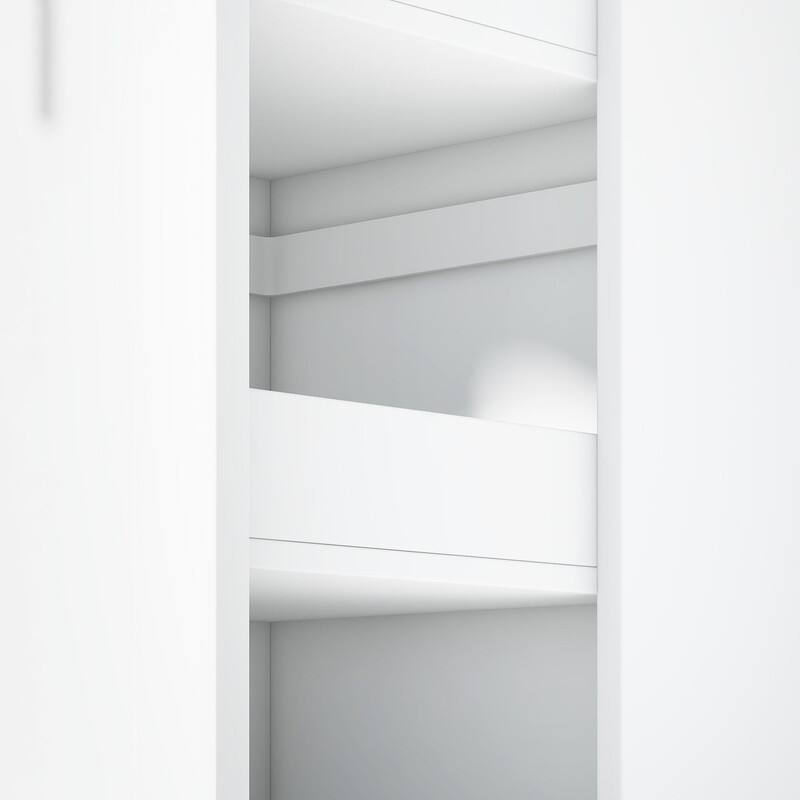 Large Kitchen Pantry Storage Cabinet Cupboard, Buffet with Hutch and Pull-Out Side Cabinet for Enhanced Kitchen Organization