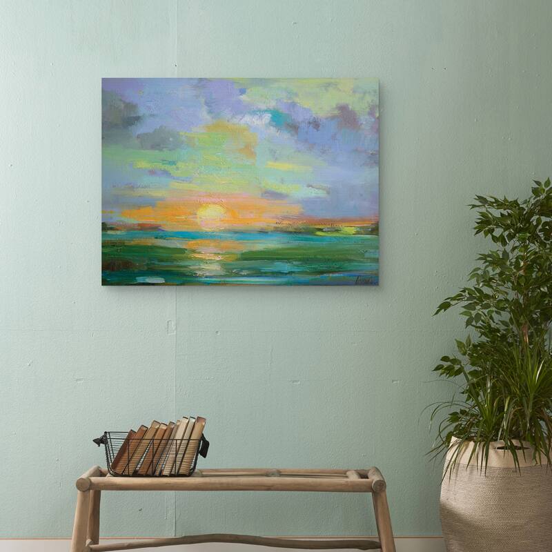 Sherbert Sunset by Alexi Fine Canvas Art Print