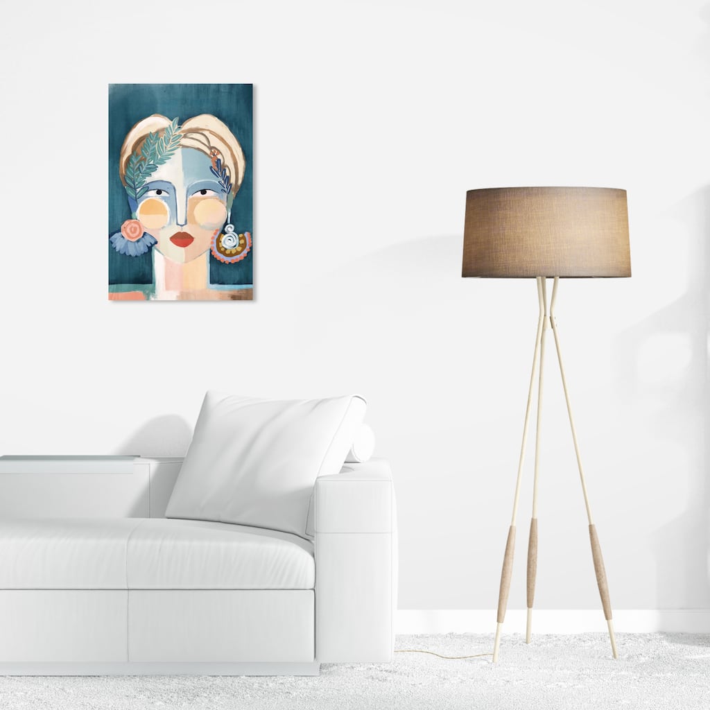 Wynwood Studio Canvas Floral and Botanical Floral Charlotte Pink and Light Pink Modern & Contemporary Wall Art Canvas Print