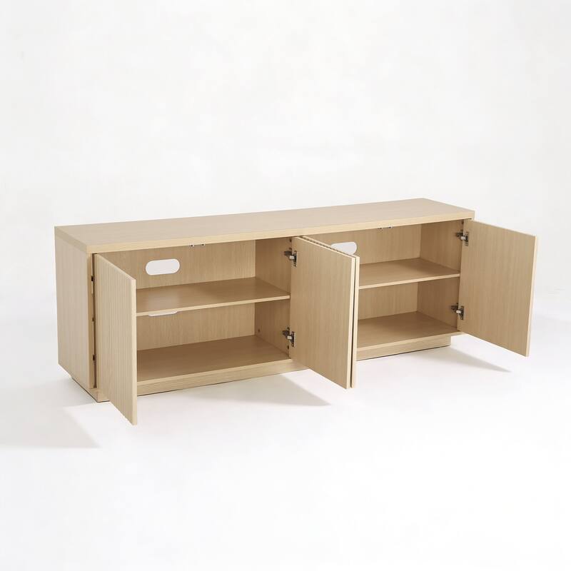 Wave Textured Modern Sideboard Cabinet